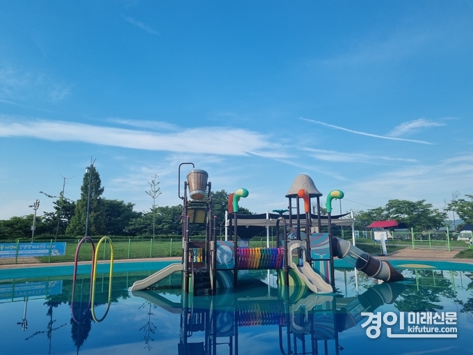 금은모래캠핑장 어린이 물놀이장 모습. <사진=여주도시공사>