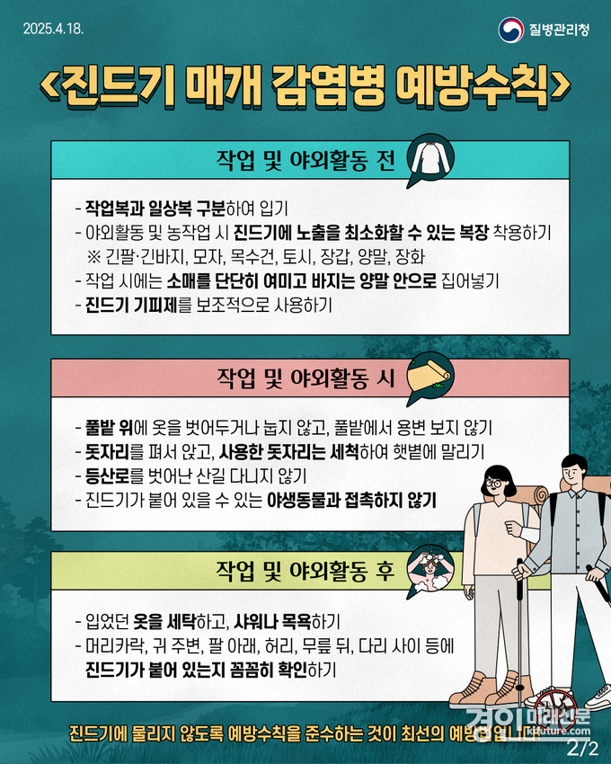 진드기 매개 감염병 예방수칙 안내문. <사진=부천시>