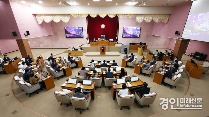 안양시의회가 제304회 임시회 개의를 하고 있다. <사진=안양시의회>