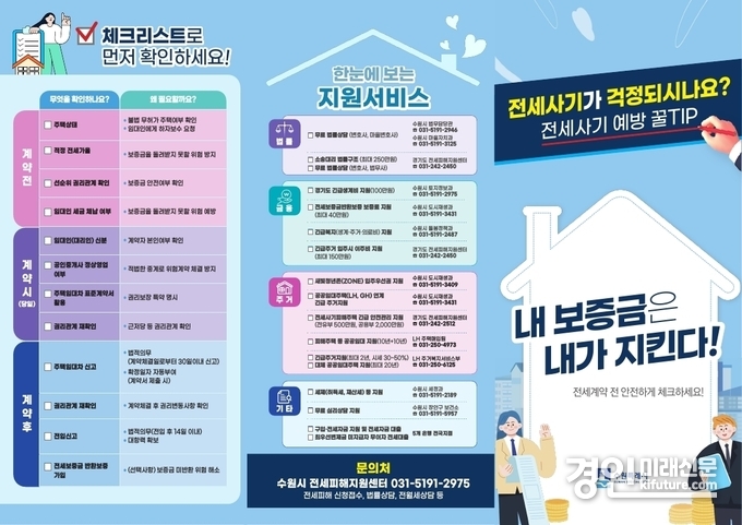 수원시, 전세사기 피해 예방 안내문. <사진=수원시>