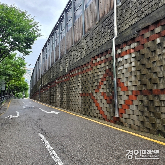 도로옹벽 모습. <사진=용인시>