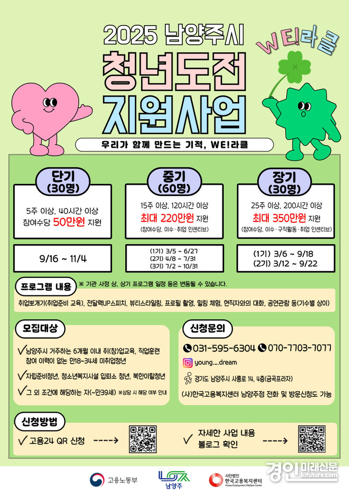 남양주시, 청년도전지원사업 지역청년고용협의체 정기회의 안내문. <사진=남양주시>