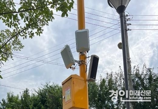 기안동 꽃무지소공원에 설치된 공공 와이파이 모습. <사진=화성시>