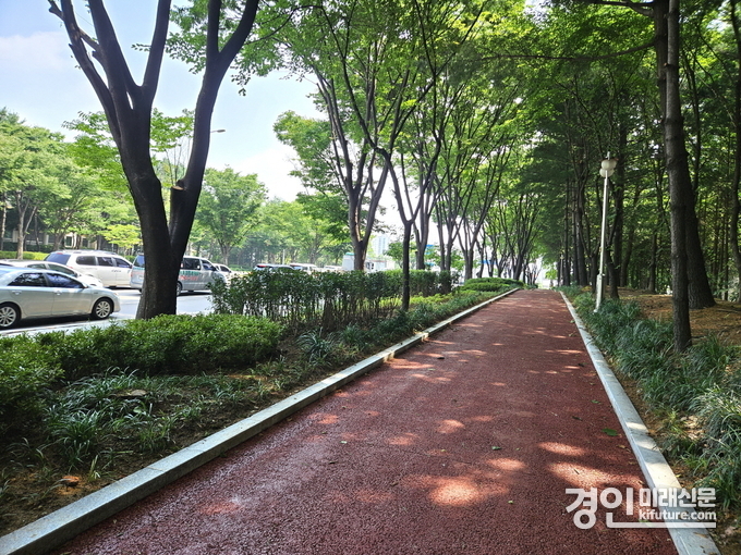 백마로 미세먼지 저감 도시숲. <사진=고양시>