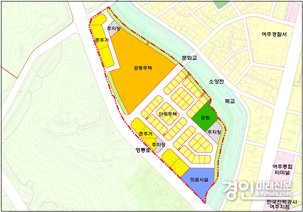 여주시 창동지구 토지이용계획도. <사진=여주시>