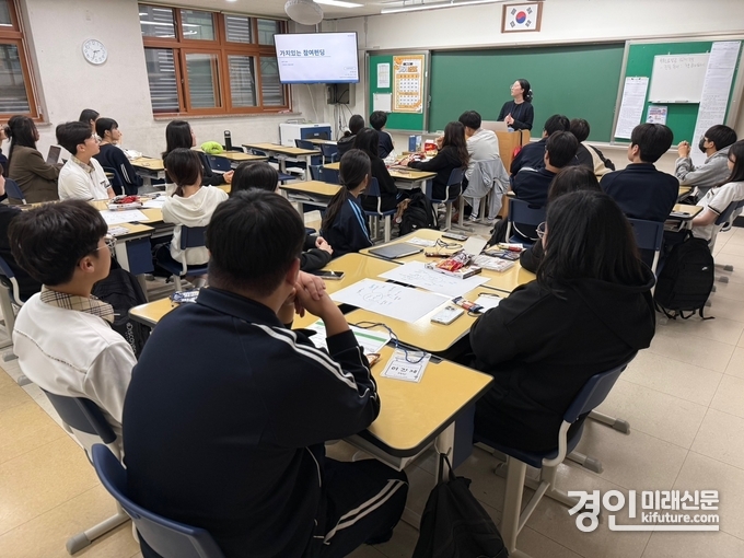 <strong></strong>꾸미청소년문화의집은 서해고등학교 학생들과 함께 ‘가치있는 참여펀딩’를 진행하고 있다. <사진=시흥시>