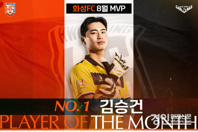 화성FC 8월 MVP 김승건 선수. <사진=화성FC>