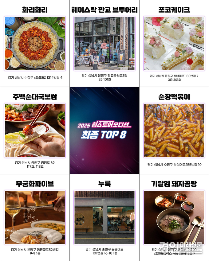 성남시 ‘2025 힙스토어 오디션’ 우승 점포 안내문. <사진=성남시>