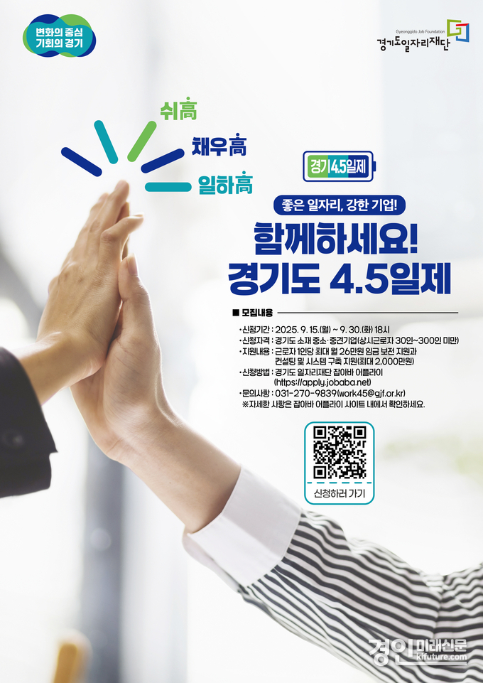 4.5일제 참여기업 추가 모집 안내문. <사진=경기도>