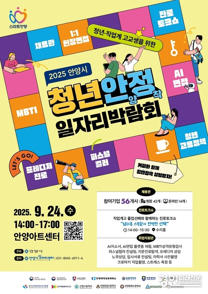 청년 안양정착 일자리박람회 홍보물. <사진=안양시>