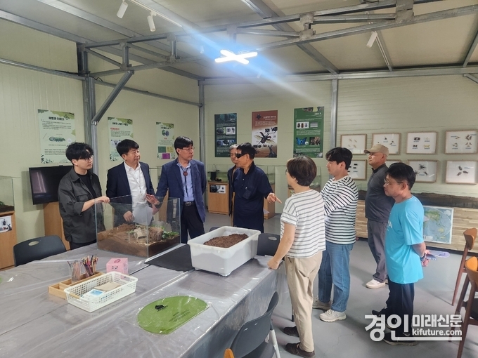 여주시가 2025년 축산·곤충분야 시범사업 현장평가회를 개최하고 있다. <사진=여주시>