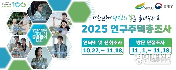 여주시, 2025 인구주택총조사 실시 안내문. <사진=여주시>