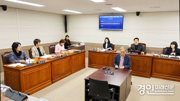 20일 안산시의회가 제4상임위원실에서 제298회 임시회 폐회 중 의회운영위원회의를 진행하고 있다. <사진=안산시의회>