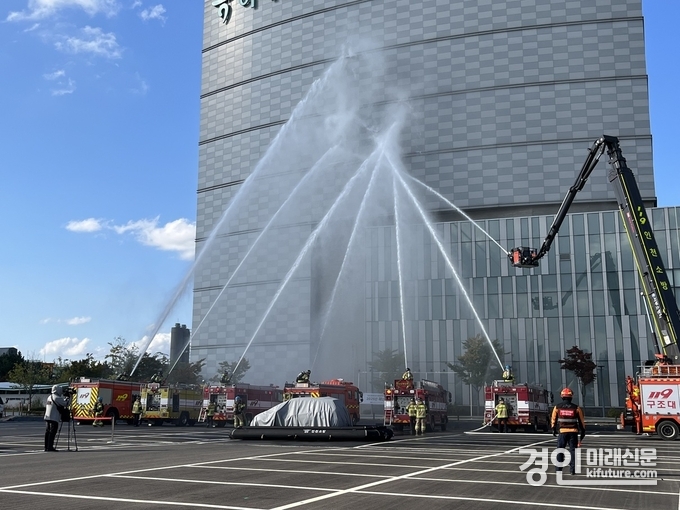 인천 서구가 ‘2025년 재난대응 안전한국훈련’을 실시하고 있다. <사진=서구>