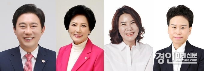 한갑수, 이진분, 김유숙, 이지화(왼쪽부터) 안산시의원. <사진=안산시의회>