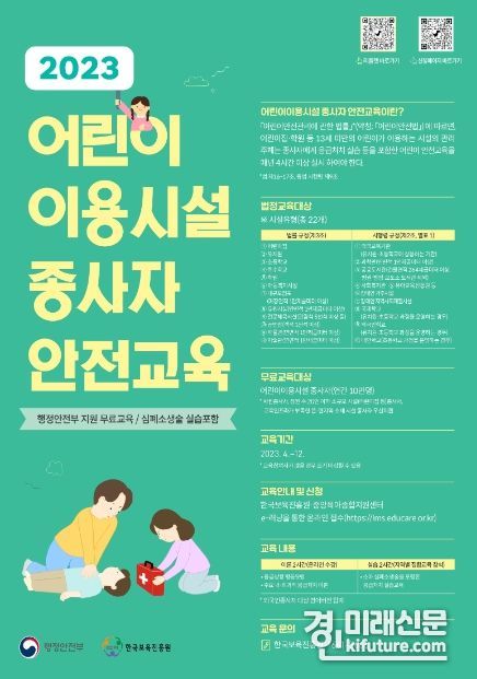 어린이 이용시설 종사자 안전교육 안내문. <사진=시흥시>