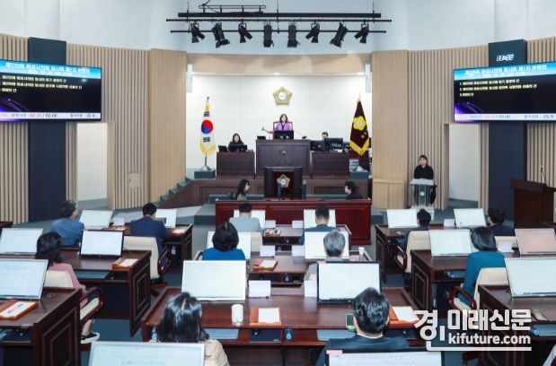 제225회 임시회 1차 본회의 모습. <사진=화성시의회>