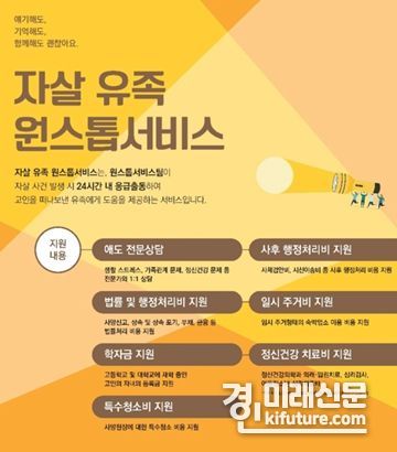 인천시, 자살 유족 원스톱 서비스 안내문. <사진=인천시>