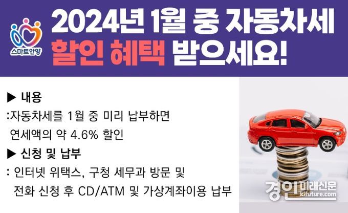 자동차세 납무 안내문. <사진=안양시>