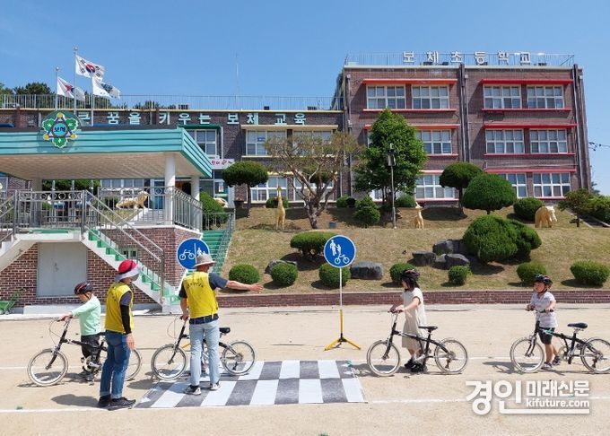 안성시가 자전거 교육을 하고 있다. <사진=안성시>