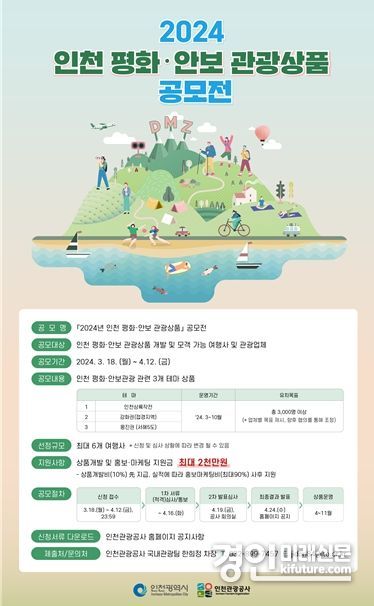 ‘인천 평화·안보 관광상품 공모전’ 홍보물. <사진=인천시>
