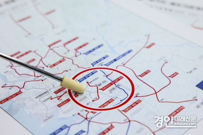 ‘경기도 철도기본계획 반영 노선도’. <사진=의왕시>