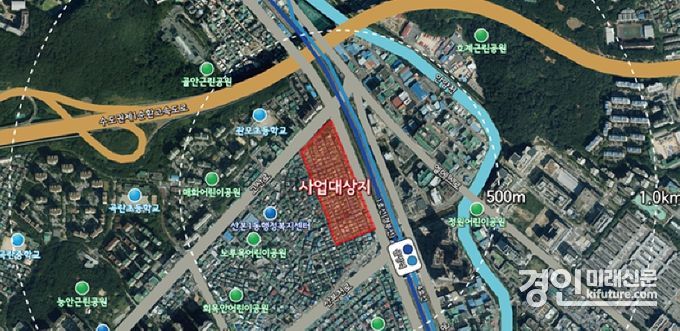 GTX금정역역세권1구역 위치도. <사진=군포시>