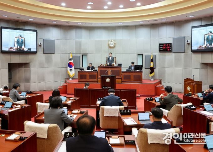 시흥시의회가 임시회를 개회하고 있다. <사진=시흥시의회>
