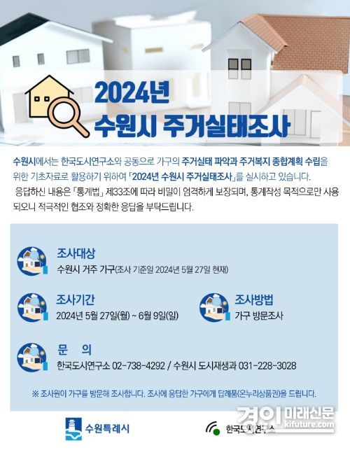 2024 수원시 주거실태조사 홍보물. <사진=수원시>