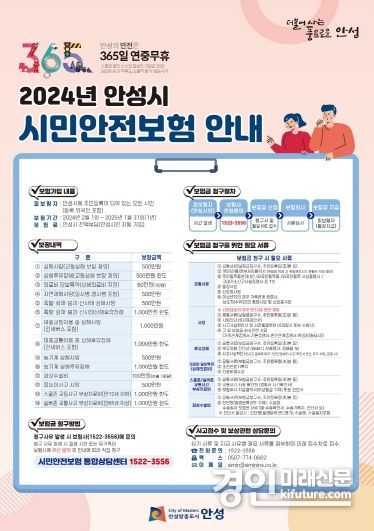 시민안전보험 안내문. <사진=안성시>