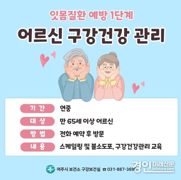 여주시 보건소 제79회 구강보건의 날 홍보물. <사진=여주시>
